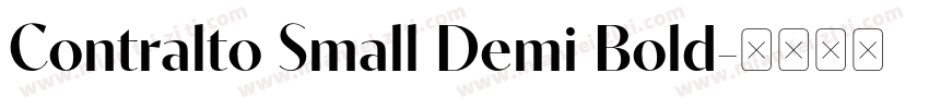 Contralto Small Demi Bold字体转换